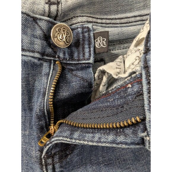 Rock Republic Jeans Womens Size 6 Blue Kasandra Boot cut Embroidered Whiskers - Picture 13 of 15